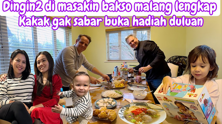 DINGIN2 DIMASAKIN BAKSO MALANG LENGKAP || KAKAK GAK SABAR BUKA HADIAH DULUAN