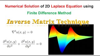 Numerical Solution of 2D Laplace equation using FDM and Inverse Matrix Technique