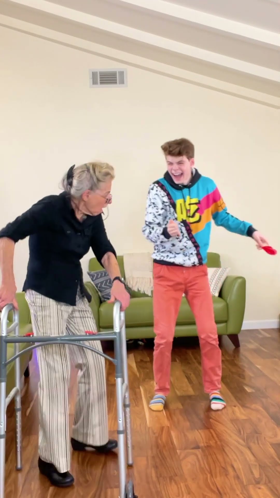 OUCH! NANA IS STRONG! Merrick \u0026 Shouldn't Prank Grandma #vfx #fail #skit