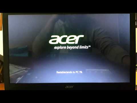 Video: Cómo Restaurar Windows En Acer