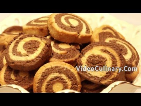 Pinwheel Cookies Recipe - Spiral Chocolate & Vanilla Sugar Cookies