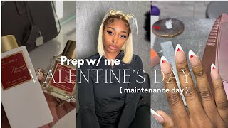 VALENTINES DAY PREP ᥫ᭡  | { maintenance vlog } HAIR, NAILS, LASHES, WAX KIT