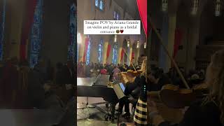 POV as a bridal entrance on violin and piano #violin #bridalinspo #brideguide