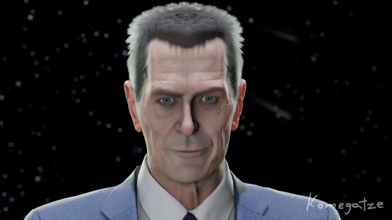 Seeing Half-Life's G-Man with smooth skin brings me deep