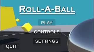 Interactive Audio Coursework   Roll A Ball Game Design Demo screenshot 5