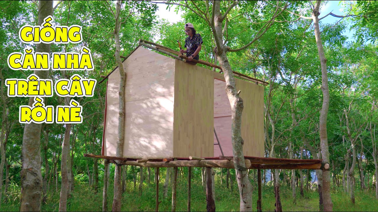 ⁣Ngày 2 Làm Nhà Trên Cây Trong Rừng