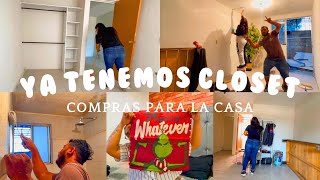 Ya tenemos closet ✅ terminando de pintar 🧑‍🎨 compras para la casita 🙊