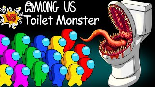 Among Us VS Toilet Monster #1  어몽어스 VS 좀비 애니메이션  Peanut Among us Zombie Animation