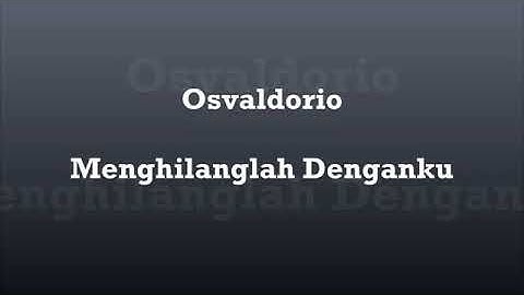 Lagu menghilang denganku lirik