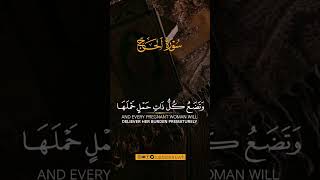 سورة الحج مكتوبة ماهر المعيقلي - Surat Al-Hajj Maher al Muaiqly #quranicreminder #explore