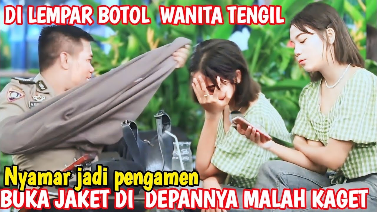 NYAMAR JADI PENGAMEN MALAH KENA TABOK WANITA CANTIK BUKA JAKET LANGSUNG KAGET