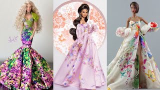 3 Gorgeous DIY Barbie Doll Dresses 👗 Barbie Skirt & Glamorous Party Gown for Barbie#youtube