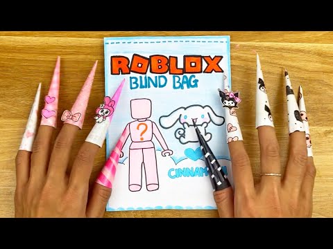🌸Paper DIY🌸 Sanrio Cinnamoroll Roblox Outfit Blind Bag| Roblox Paper Doll ASMR Unboxing
