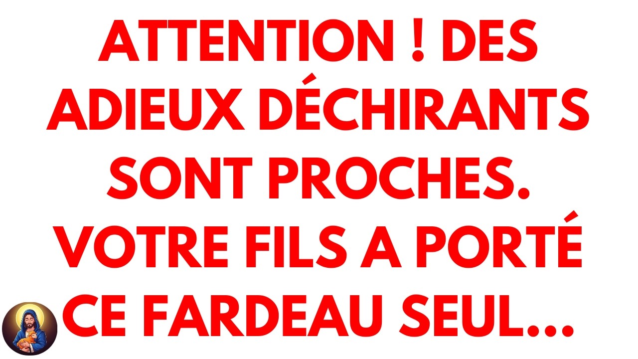 Attention ! Des adieux déchirants sont proches. Votre fils a porté ce fardeau seul…
