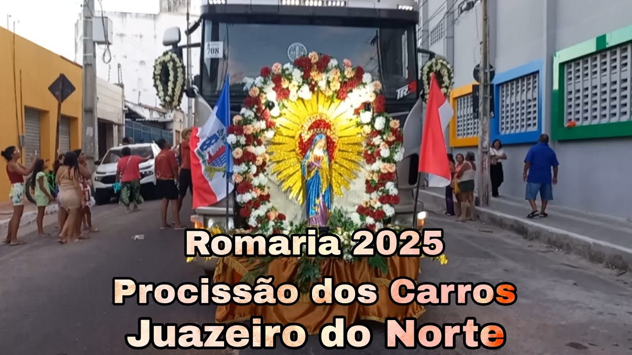 Assim foi a procissão dos carros romaria 2025 Juazeiro do Norte