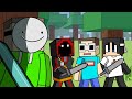 Minecraft MANHUNT Logic! | Cartoon Animation