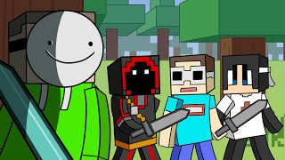 Minecraft MANHUNT Logic! | Cartoon Animation