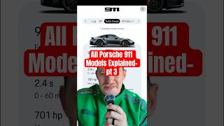 All Porsche 911 models explained- part 3 #car #porsche
