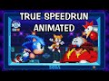 Sonic mania true legit speedrun animated in 645