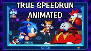 Sonic Mania TRUE legit Speedrun animated in 6:45