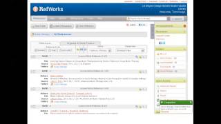RefWorks 7. Sharing References in Group Work