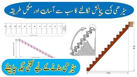 how to measure stairs space || Seri Banany ka Tariqa || How much space is needed to build stairs