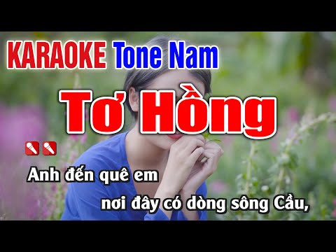 Video Tơ Hồng Karaoke Tone Nam Dễ Hát - Karaoke Nhạc Sống... - youtube