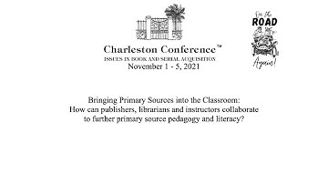 Bringing Primary Sources into the Classroom