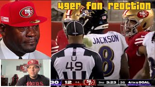 49er fan reaction to loss against Baltimore Ravens. #Niners #49ers #Ravens #49erfan #nfl #reaction