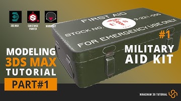3dsMax | Modeling_UvUnwrap_Texturing a Military Aid Kit - Part 1 [Modeling]