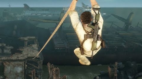 Uncharted 3 Walkthrough Part 16 - Shipyard (Chapter 12 - Section 2 of 2)