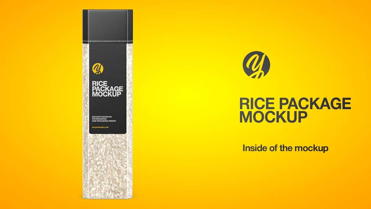 Download Rice Package Mockup In Packaging Mockups On Yellow Images Object Mockups