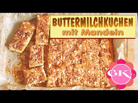 Buttermilchkuchen Rezept. Blechkuchen Rezept. Einfach Backen.