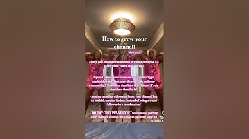 how to grow your channel 🫶