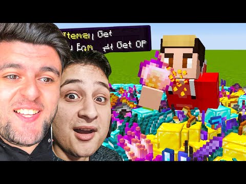 Minecraft მაგრამ როცა ვჭამ OP ნივთებს ვიღებ!