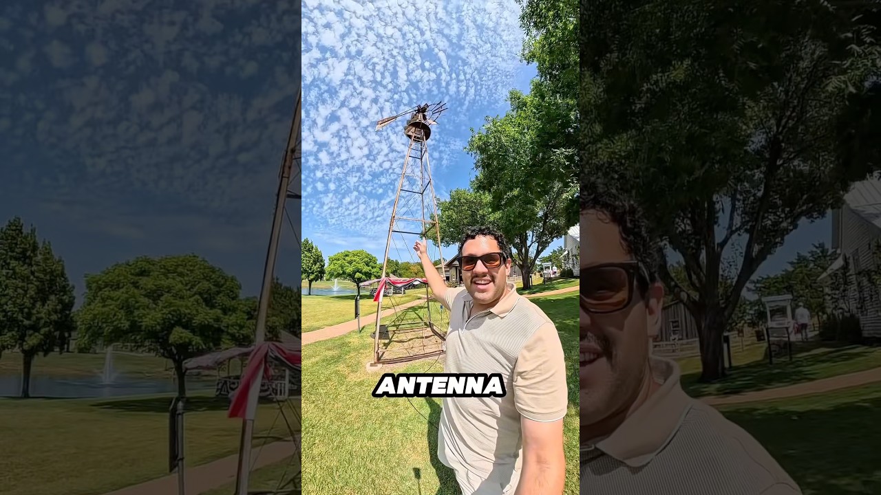 Windmill antenna! #hamradio #experement #hobby #radiooperator #antenna