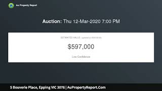 5 Bouverie Place, Epping VIC 3076 | AuPropertyReport.Com