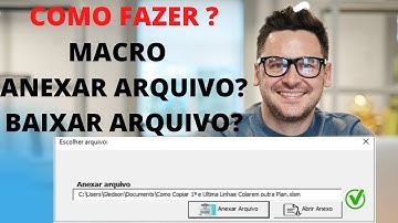 Como Anexar e Abrir Arquivo ao Seu Formulario com VBA | Macro Para Anexar e Abrir Arquivo Excel VBA