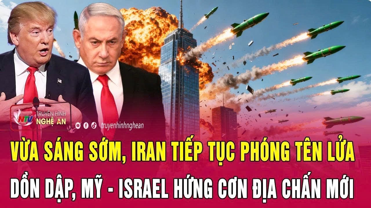 Điểm nóng 6/3: Vừa sáng sớm, Iran tiếp tục phóng tên lửa dồn dập, Mỹ - Israel hứng cơn địa chấn mới