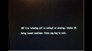 1 حل مشكلة txtsetup sif 2016 عند فرمتة الحاسوب