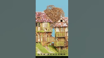 I MASTERED Wizard House Blender Render and You Can Too! #blender3d #3danimation #architecture