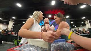 Ladies Left Hand Armwrestling Matches | Fitcon Battle of Arms 2024