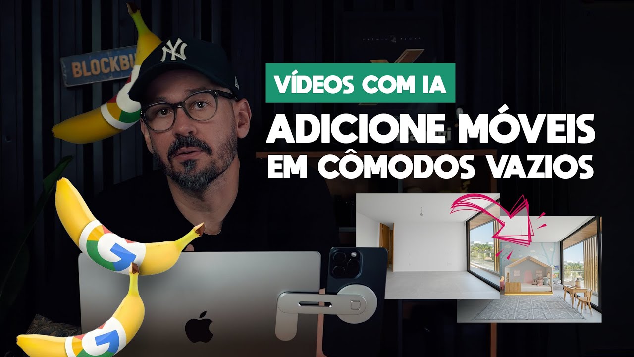 Como Criar Mobília em Vídeos de Imóveis Vazios com IA (Nano Banana + Freepik)