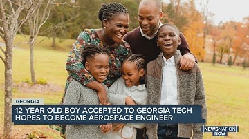 12-year-old boy accepted to Georgia Tech hopes to become aerospace engineer