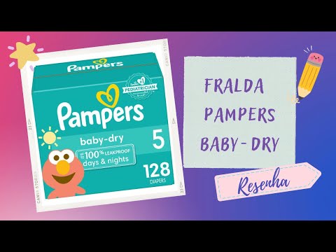 Vídeo: Pampers New Baby Fraldas Review