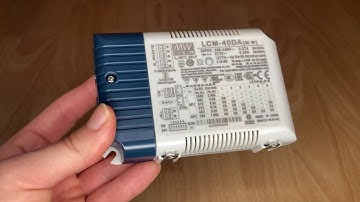 LCM-40DA Mean Well 6ti úrovňový zdroj s DALI 40W