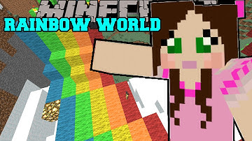 Minecraft: WORLD OF RAINBOWS! - Christmas Trolling - Custom Map [4]
