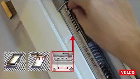 Adjusting the spring on a VELUX top hung roof window