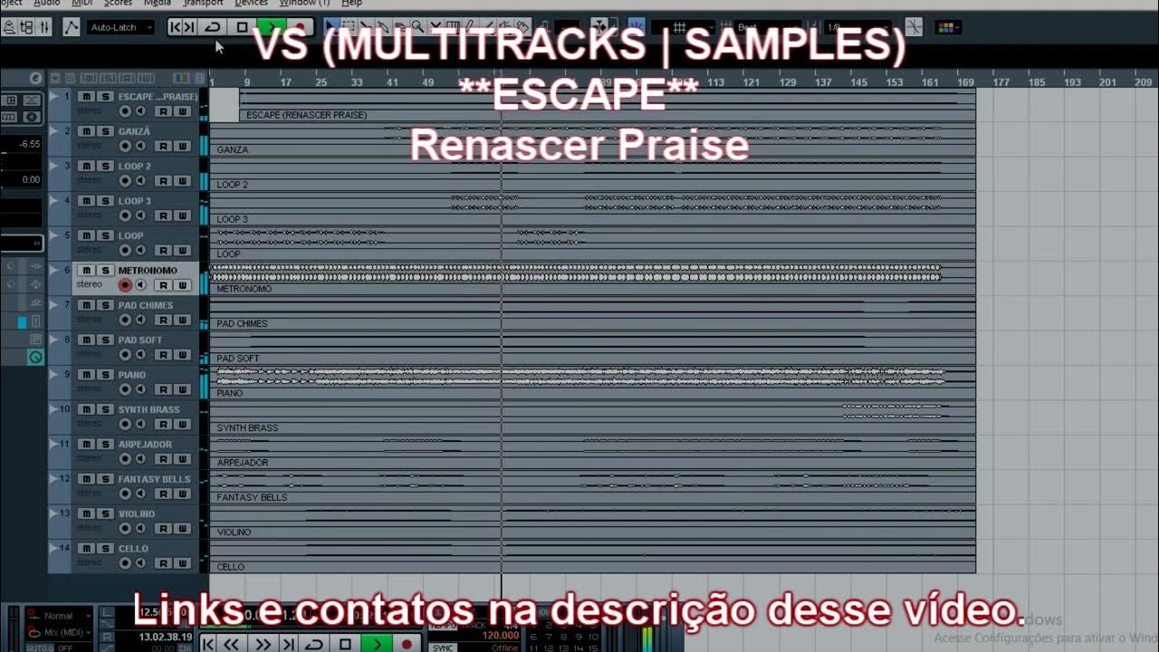 VS ESCAPE Renascer Praise VS (MULTITRACKS SAMPLES) YouTube