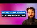 Instructional designer vs  elearning developer